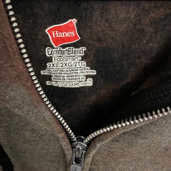 Hand dyed zip up hoodie - Picture 5 of 5